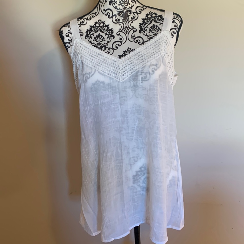 Spence Sheer Tunic Tank - Size L